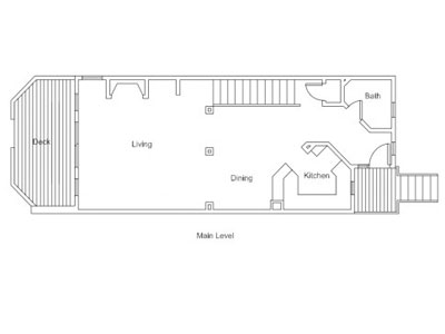 Shoreside - Main Level Floor Plan