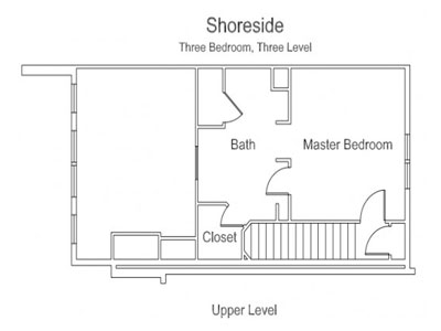 Shoreside - Upper Level Floor Plan